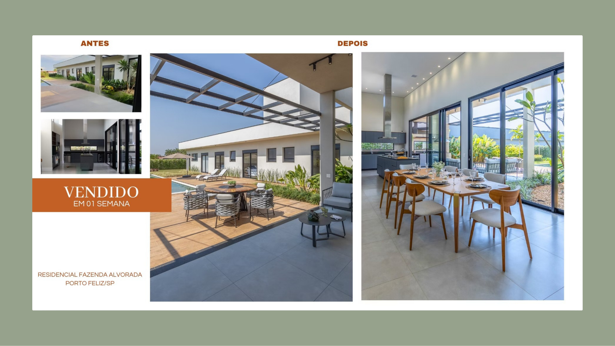 Antes e depois - Residencial Fazenda Alvorada, Porto Feliz/SP - Vendido em 1 semana